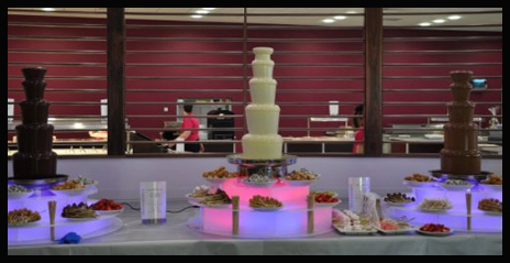 chocolate fountain hire is great with a photobooth rental